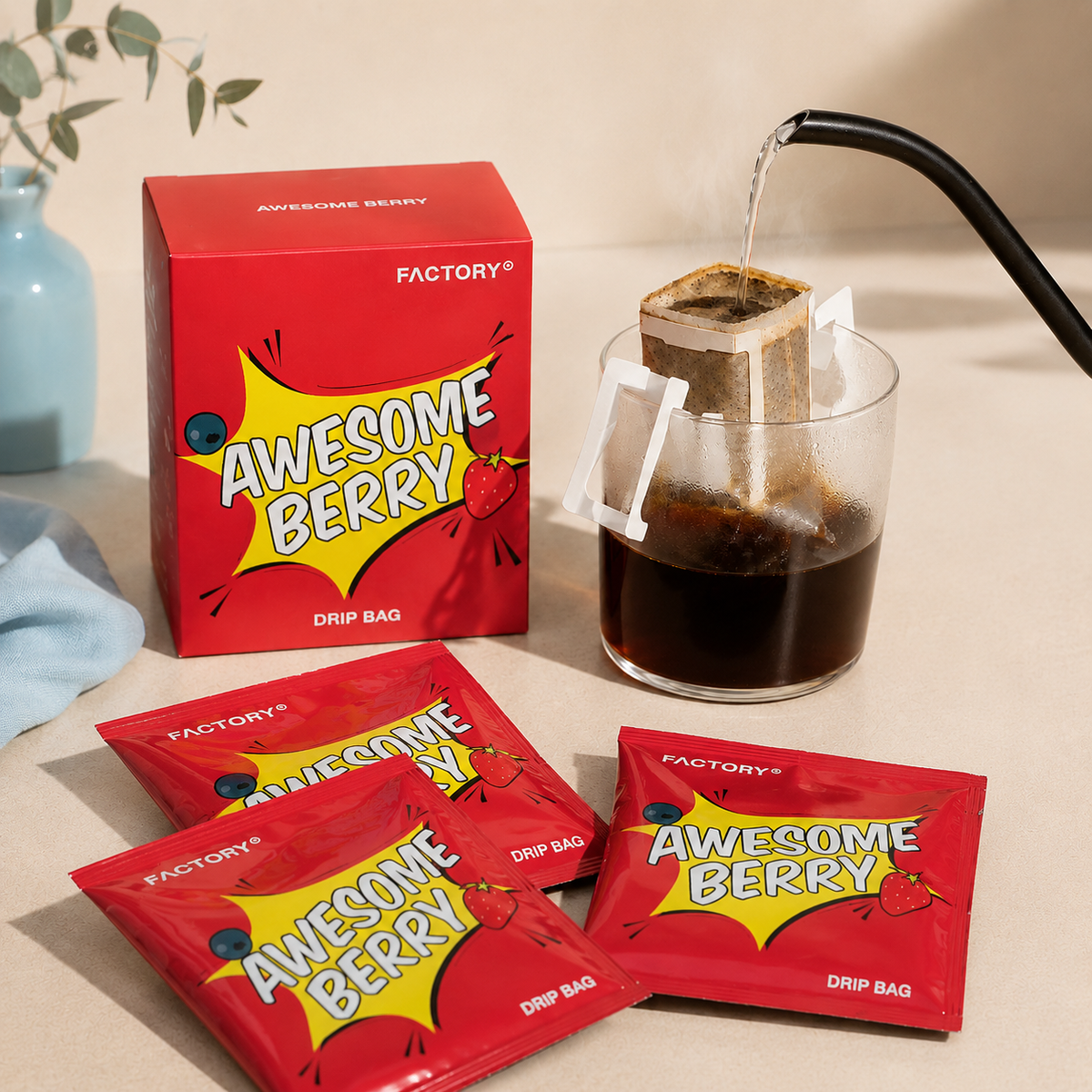 Awesome Berry Drip Bag - the factory
