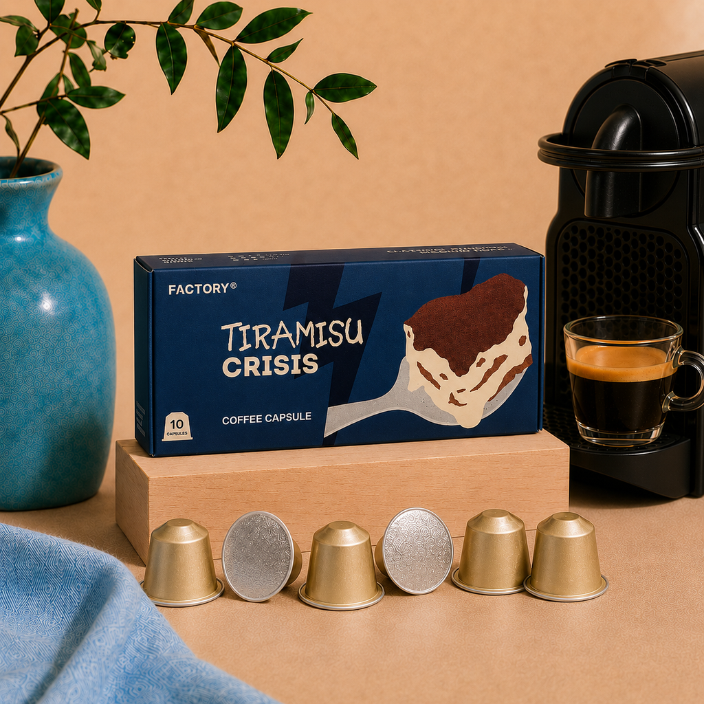 Tiramisu Crisis Coffee Capsules - factory company