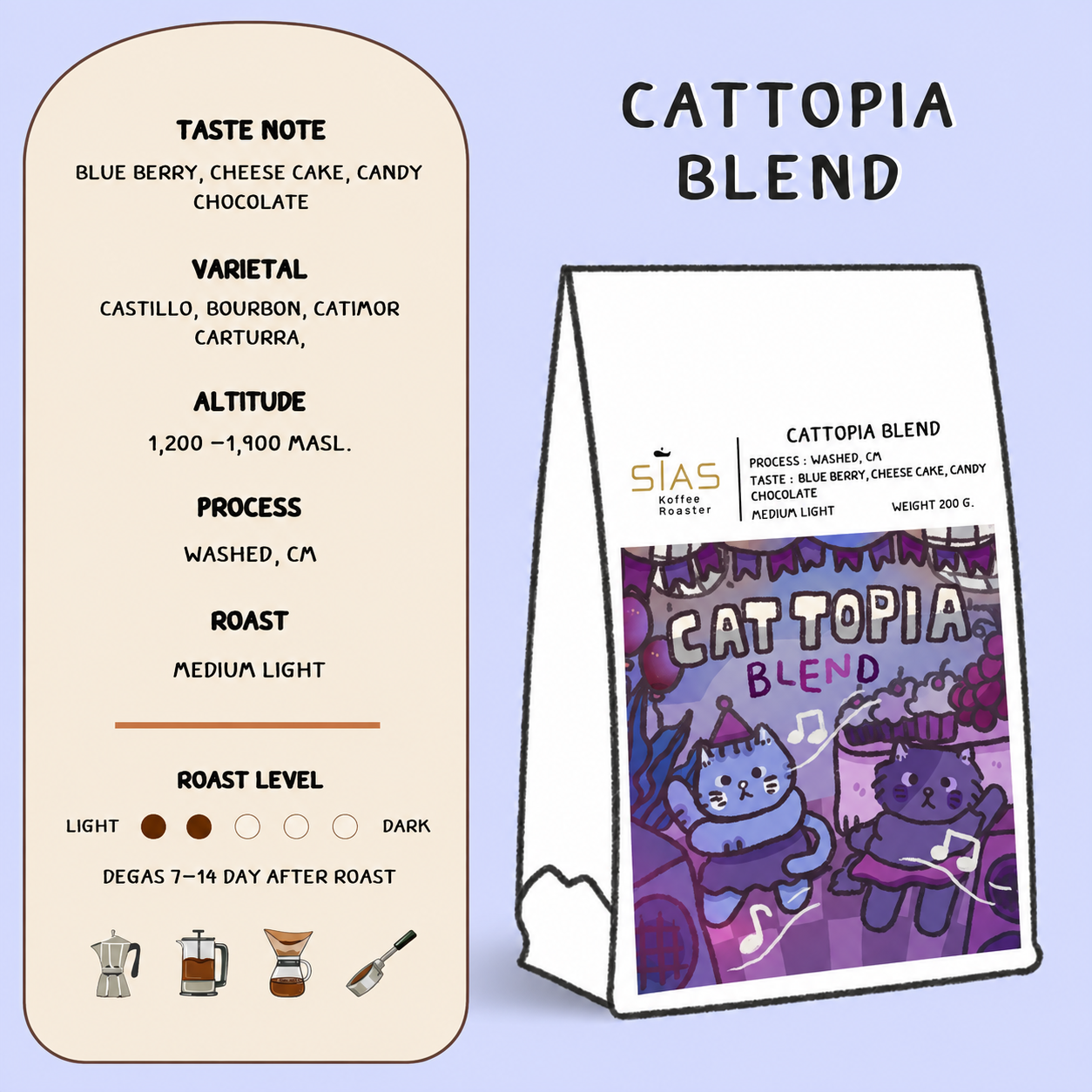 Cattopia Blend - by Sias Roaster 100g